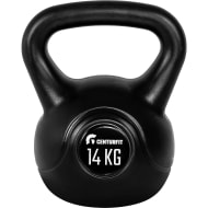 CENTURFIT Pesa Rusa Kettlebell 14 kg 31 lb Antideslizante Negro Fitness Gym