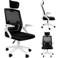 Silla Ejecutiva Respaldo Ergonomica Oficina Escritorio Negro Negro Malla Transpirable
