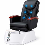 NANOFORT Sillon Spa Pedicure Reclinable Electrico Masaje Hidromasaje Negro