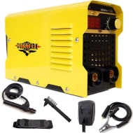 Soldadora Inversora 130 Amp Electrodos 110v Cables Caretas Amarillo