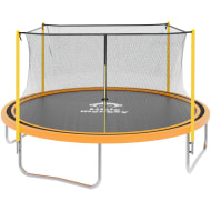 LITTLE MONKEY Trampolin 12 Pies 3.6m Red Seguridad 64 Resortes Brincolin