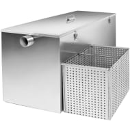 GUTSTARK Trampa Grasa Acero Inoxidable 304 Industrial 27 kg 60 L Cocina