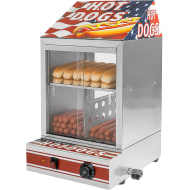 Gutstark Vitrina Calentadora Vaporizadora Hot Dogs 90 Salchichas 850W Roja