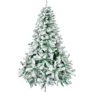 JARDIMEX Arbol Navidad Escarchado 1.90 Metros 767 Puntas Base Metal Verde