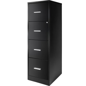 Archivero Metálico 4 Gavetas Carta Para Oficina Negro