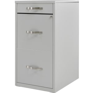 Archivero Metalico 2 Gabinetes + 1 Cajon Papelero Lapicero Blanco