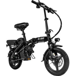 BIZMO Bicicleta Electrica Plegable 350W 48V 35 km/h Doble Freno Disco Negra