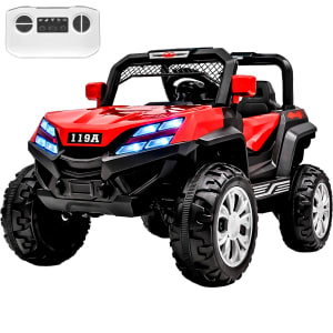 LITTLE MONKEY Carro Montable Electrico Buggy Luces LED USB Rojo