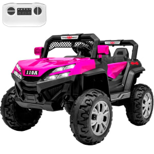 LITTLE MONKEY Carro Montable Electrico Buggy Luces LED USB Rosa