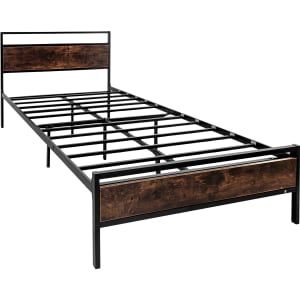 Base Cama Matrimonial Country Tipo Madera Moderna Metal Country