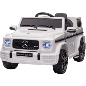 LITTLE MONKEY Camioneta Montable Electrica 12V Estilo Lujo MP3 Blanca