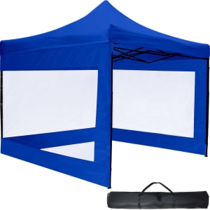 Carpa Toldo 3x3 Plegable Con Paredes Transparente 600d