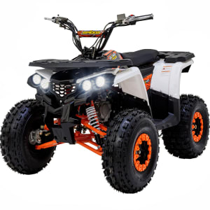BIZMO Cuatrimoto Gasolina 125cc ATV Todo Terreno 70kmh Adulto Blanco