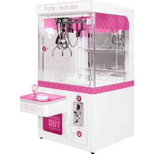 AUDIOTEK Maquina Garra Atrapa Peluches Tragamonedas LED Rosa 77 cm
