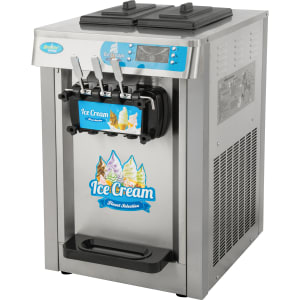 GUTSTARK Maquina Helado Suave Yogurt Comercial 3 Sabores 1850W Plateada