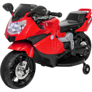 LITTLE MONKEY Moto Electrica Montable 6V Ninos Luz LED USB Roja