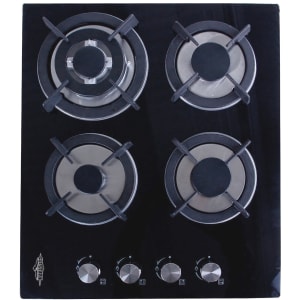 GUTSTARK Parrilla 4 Quemadores Cristal Templado Gas LP Natural Empotrable