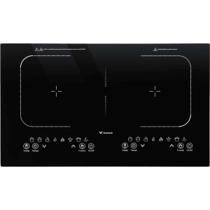Parrilla Induccion Electrica 2 Zonas 270° 2000w Tactil Negro