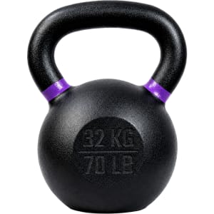 Pesa Rusa Kettlebell 70 Lb Hierro Fundido Crossfit Cast Iron Negro