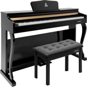 AUDIOTEK Piano Digital 88 Teclas Contrapesado 900 Ritmos Banco Negro