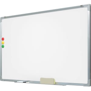 Pizarron Blanco 90x60 Cm Alta Calidad + Plumones Imanes Negro