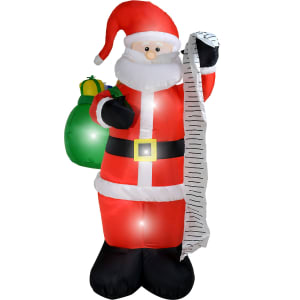 HOUZER Inflable Navidad Santa Claus Regalos 187 cm LED Adaptador Universal