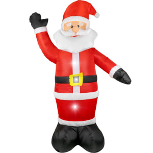 HOUZER Inflable Navidad Santa Claus 2.4 Metros Gigante LED Multicolor