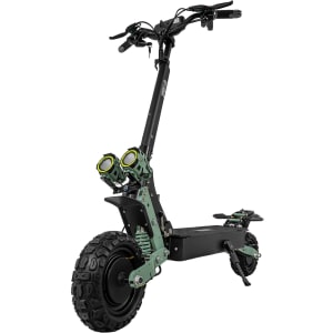 BIZMO Scooter Electrico Adulto 3000W 2 Motores Frenos Disco Negro Verde