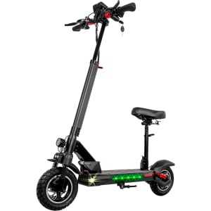 BIZMO Scooter Electrico Monopatin Plegable Adulto Doble Freno Disco Negro