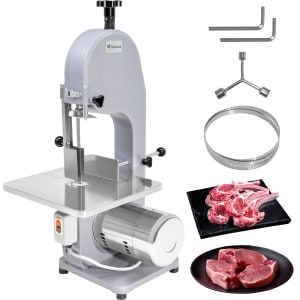 GUTSTARK Sierra Carniceria Industrial Carne Hueso 750W IPX3 Acero Plata