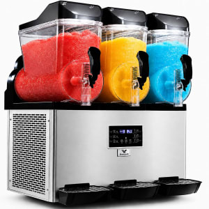 GUTSTARK Maquina Frappe Granizado 3 Tanques 45 Litros Motor 800 W Comercial