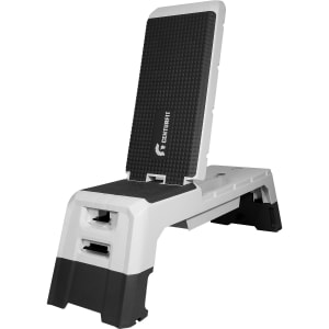 CENTURFIT Banco Step Multiposicion 112 cm Respaldo Reclinable 200 kg Negro