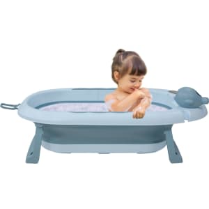 Tina Bañera Bebe Antiderrapante Portatil Plegable Regadera