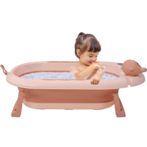 Tina Bañera Bebe Antiderrapante Portatil Plegable Regadera