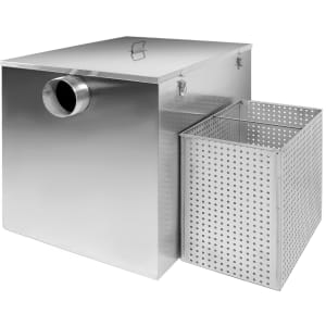 GUTSTARK Trampa Grasa Acero Inoxidable 304 Industrial 40 kg 124 L Cocina
