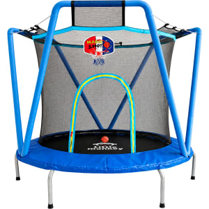 Trampolin Brincolin Infantil 163 Cm Canasta Red Seguridad Negro Azul