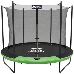 LITTLE MONKEY Trampolin 8ft 241 cm Red Seguridad 42 Resortes Verde