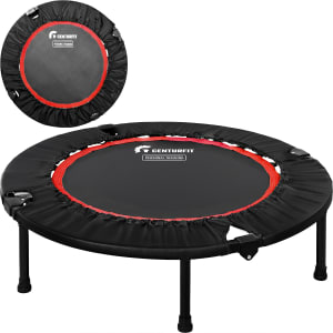 CENTURFIT Mini Trampolin Rojo 40 Pulgadas Plegable 24 Resortes 120 kg