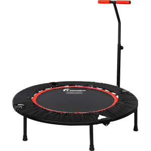 CENTURFIT Trampolin Rojo 40 Pulgadas Pasamanos Curvo 24 Resortes 100 kg