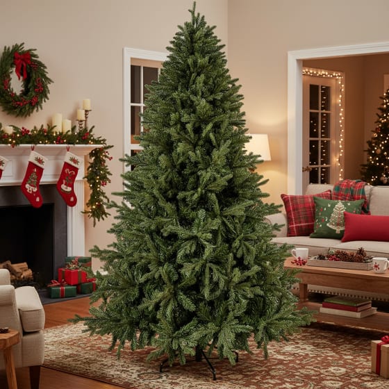 JARDIMEX Arbol Navidad Verde 190cm Doble Rama Abeto 860 Puntas
