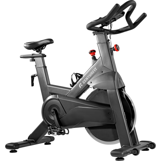 Centurfit Bicicleta Spinning Profesional 22kg 160kg Uso Rudo Pantalla Negra