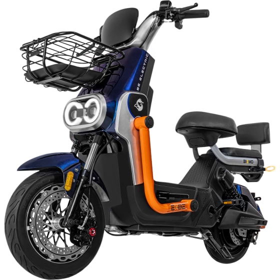 BIZMO Bicimoto Electrica 800W 60V 44 km/h Frenos Disco Full LED Azul