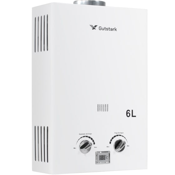 FORNELLO Calentador Agua Paso Instantaneo 6L Gas LP Blanco 1 Servicio