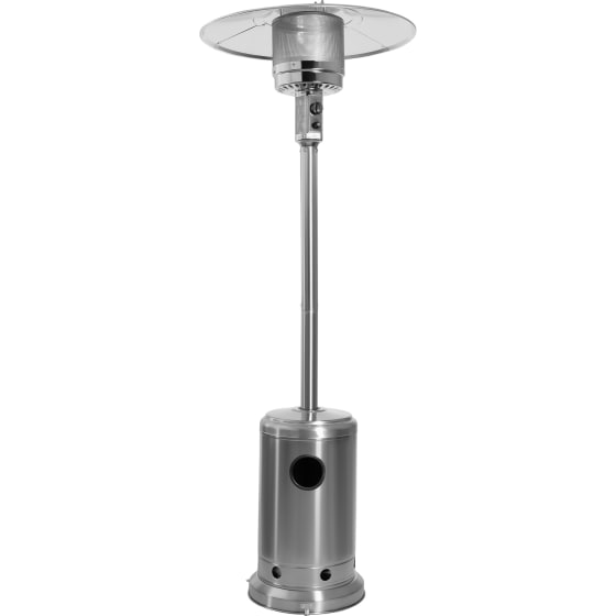 JARDIMEX Calefactor Exterior Gas LP Hongo 48000 BTU Acero Inox Plata
