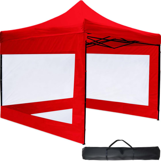 Carpa Toldo 3x3 Plegable Con Paredes Transparente 600d