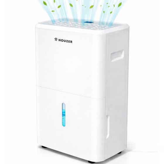 HOUZER Deshumidificador 20 Litros R290 Panel Digital 4 Ruedas Blanco