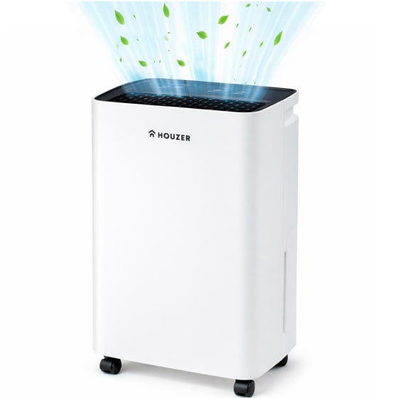 HOUZER Deshumidificador 6 Litros Tanque 2 L R290 3 Modos Blanco Compacto