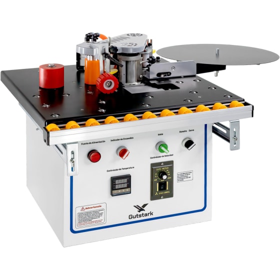 Gutstark Enchapadora Cantos Automatica 1200W Corte Recto Curvo Carpinteria