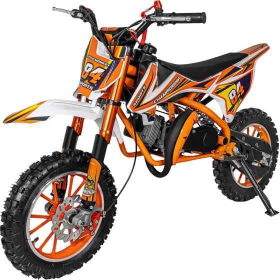 LITTLE MONKEY Moto Cross Pocket Gasolina Montable Ninos 45kmh Naranja