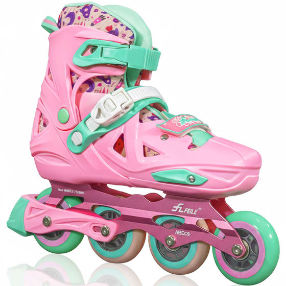Patines Linea 4 Ruedas Soporte Aluminio Abec 9 Adultos Niños